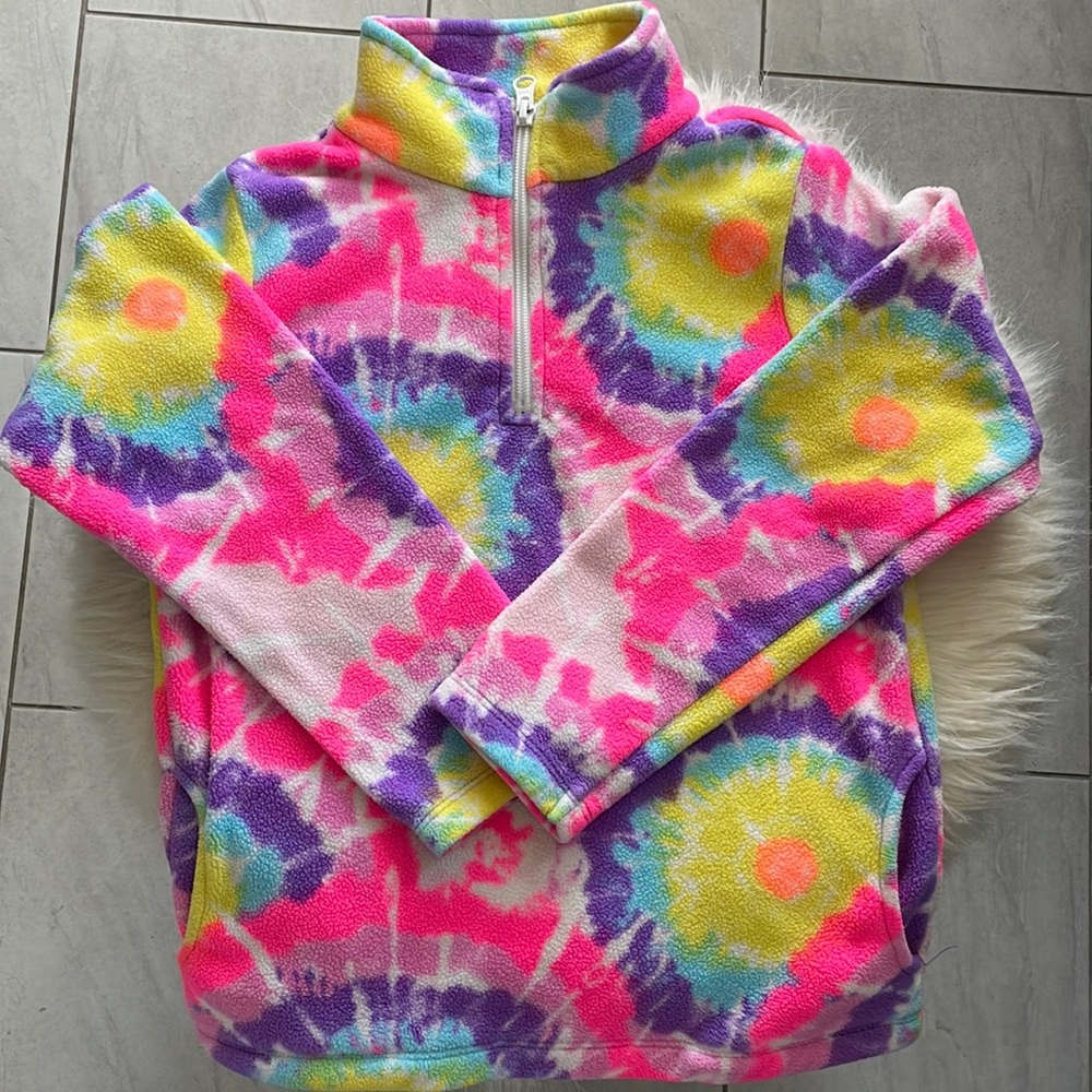 The Children's Place tie dye fleece pullover